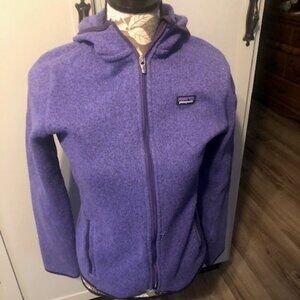 Purple Patagonia Jacket with hood